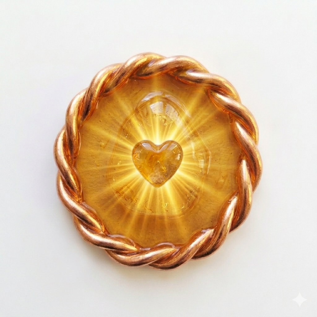 Golden Healer Ring Pendant