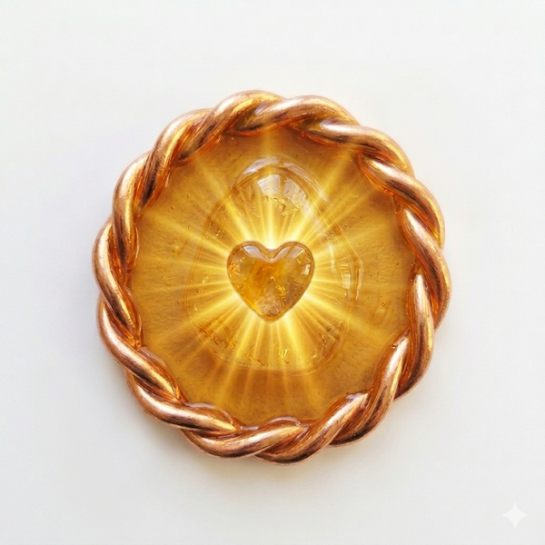 Golden Healer Ring Pendant
