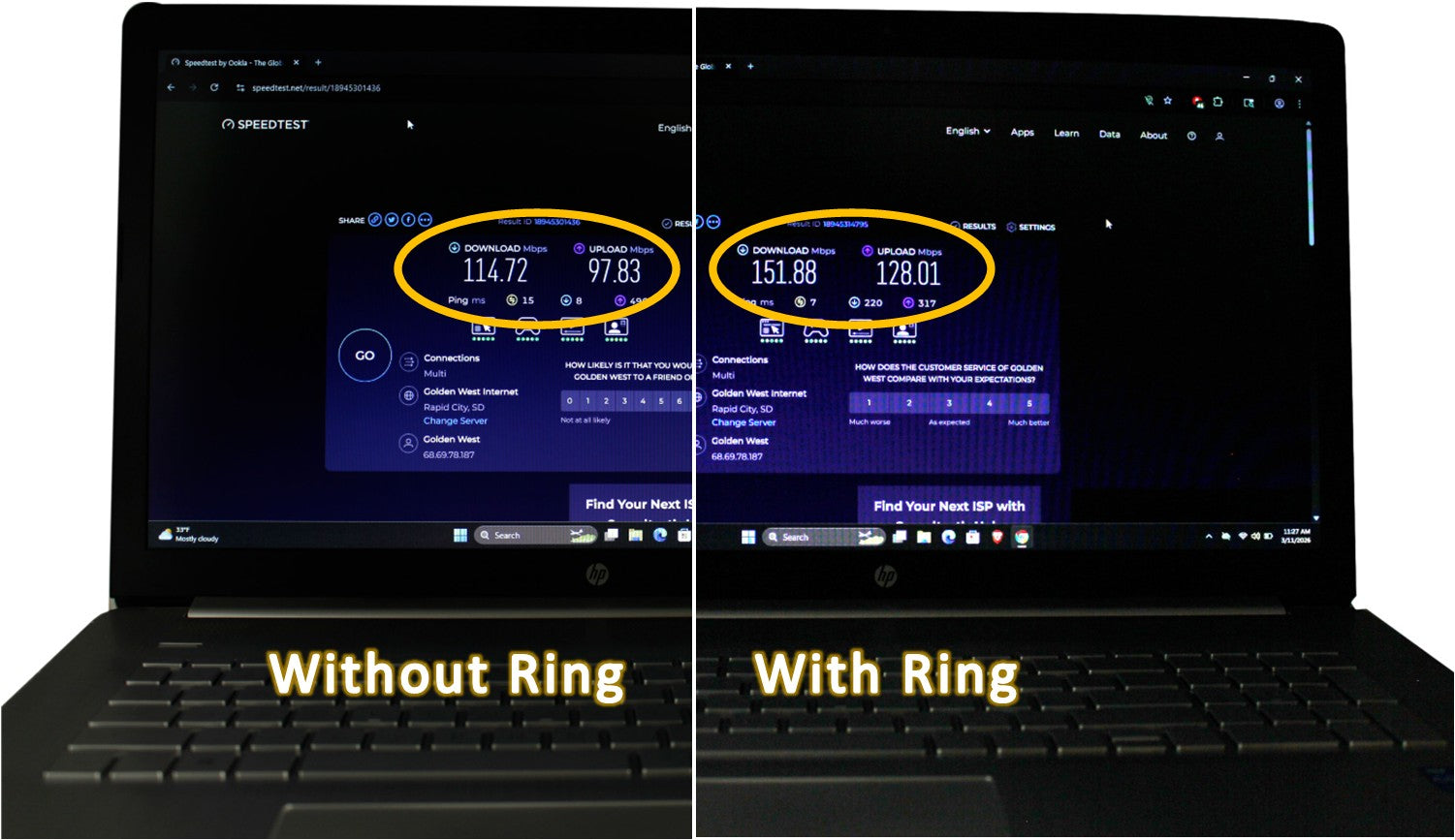 Laptop Tensor Ring