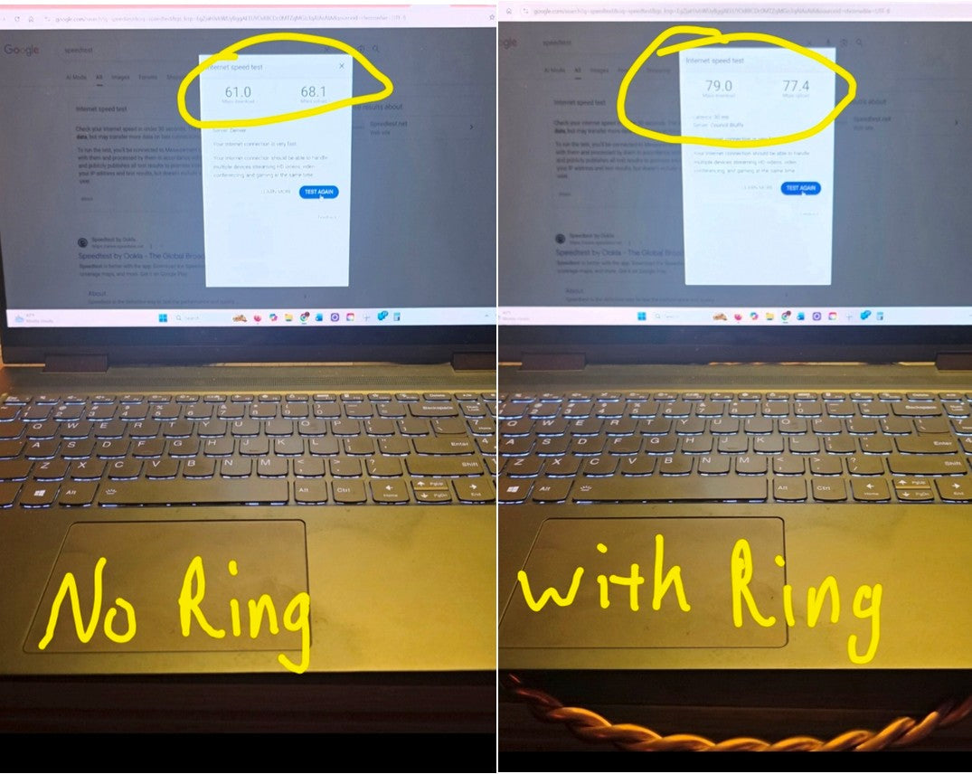 Laptop Tensor Ring