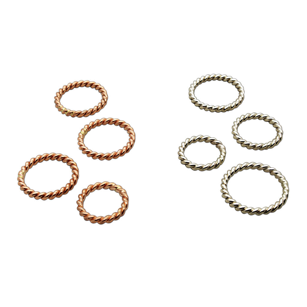 Copper and Silver Rings